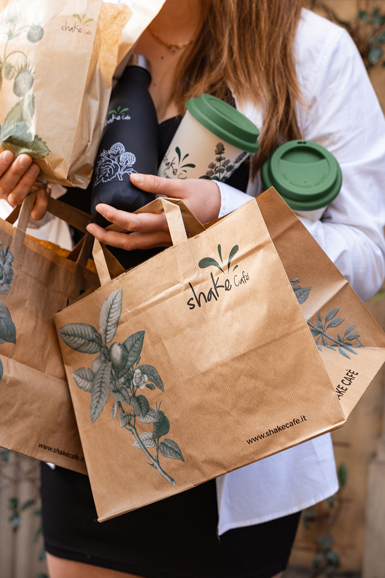 Person enjoying shake
